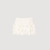 Froufrou Short Ruffled Skirt White