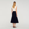 Amorea Long Ruffled Skirt Black