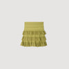 Elenora Short Ruffled Skirt Green