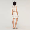 Nayla Short Guipure Skirt White