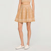 Amalfi Short Skirt With Scarf Embroidery Beige