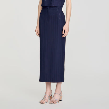Varenne  Knit Skirt Dark Navy