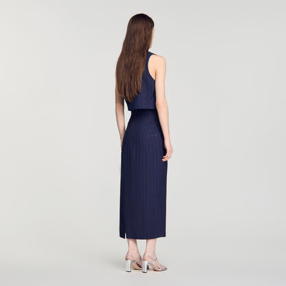 Varenne  Knit Skirt Dark Navy