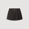 Kayla Checked pleated skirt Dark Grey