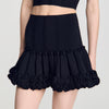 Noella Short ribbed knit skirt Black