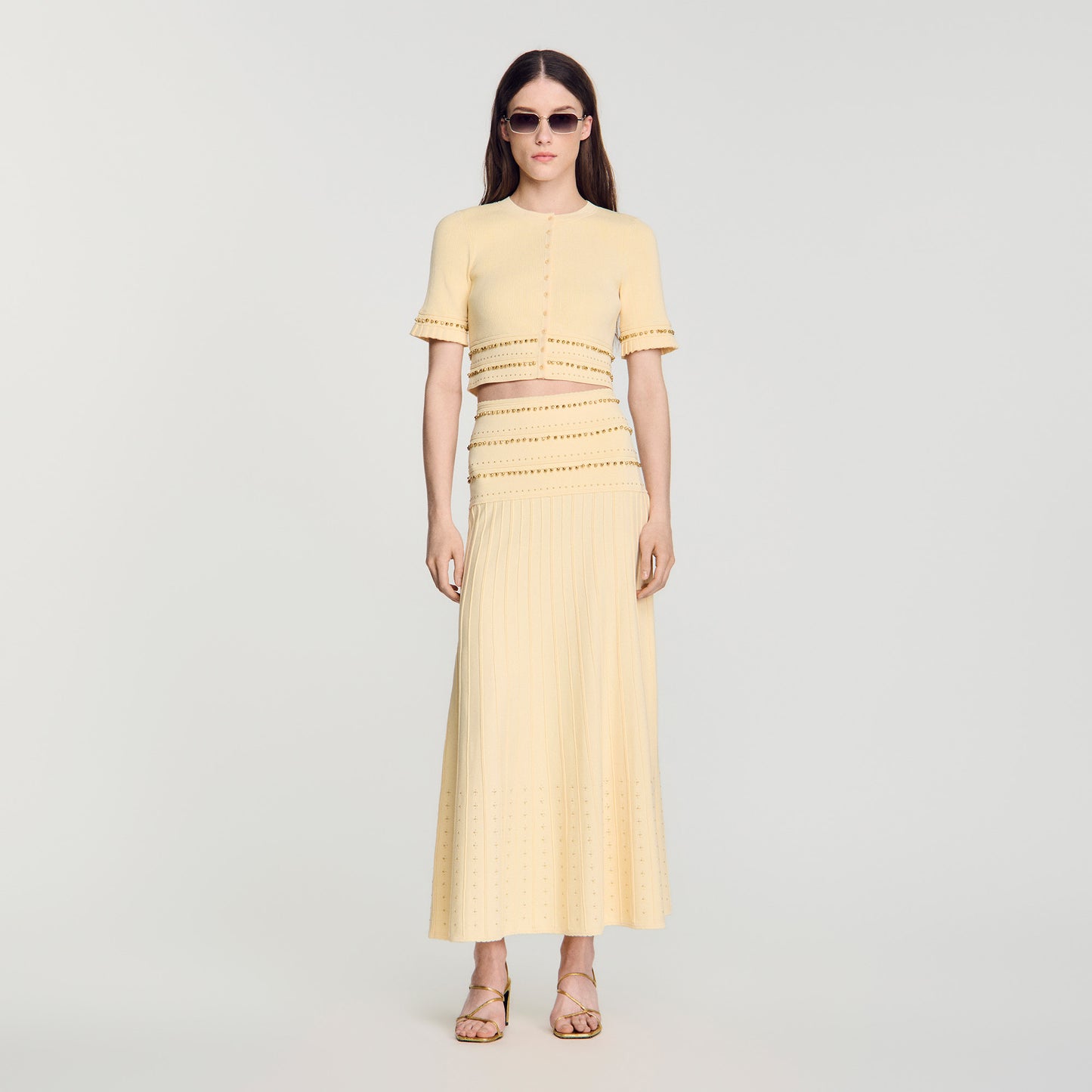 Lorianne Long tassel skirt Vanilla