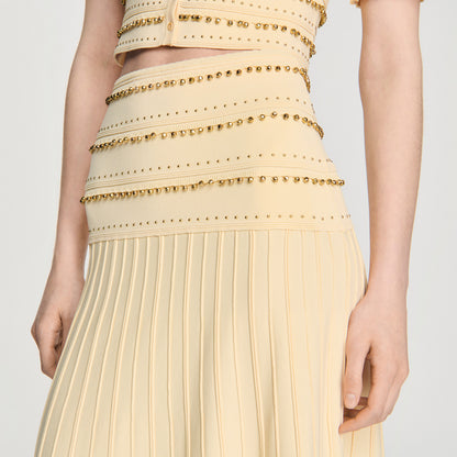 Lorianne Long tassel skirt Vanilla