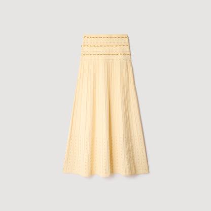 Lorianne Long tassel skirt Vanilla
