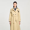Simon Belted double-breasted trench Beige