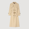 Simon Belted double-breasted trench Beige
