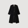 Saywer Tweed Coat With Jewel Buttons Black