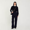 Straight-Leg Trousers Black