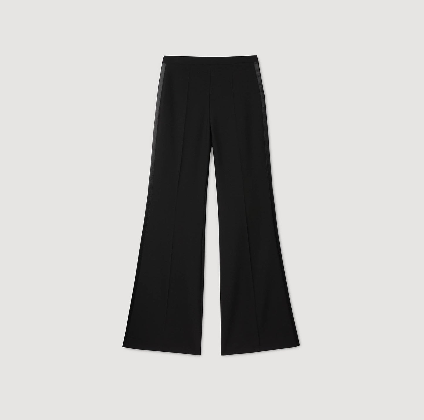 Manhattan Satin Stripe Suit Trousers Black