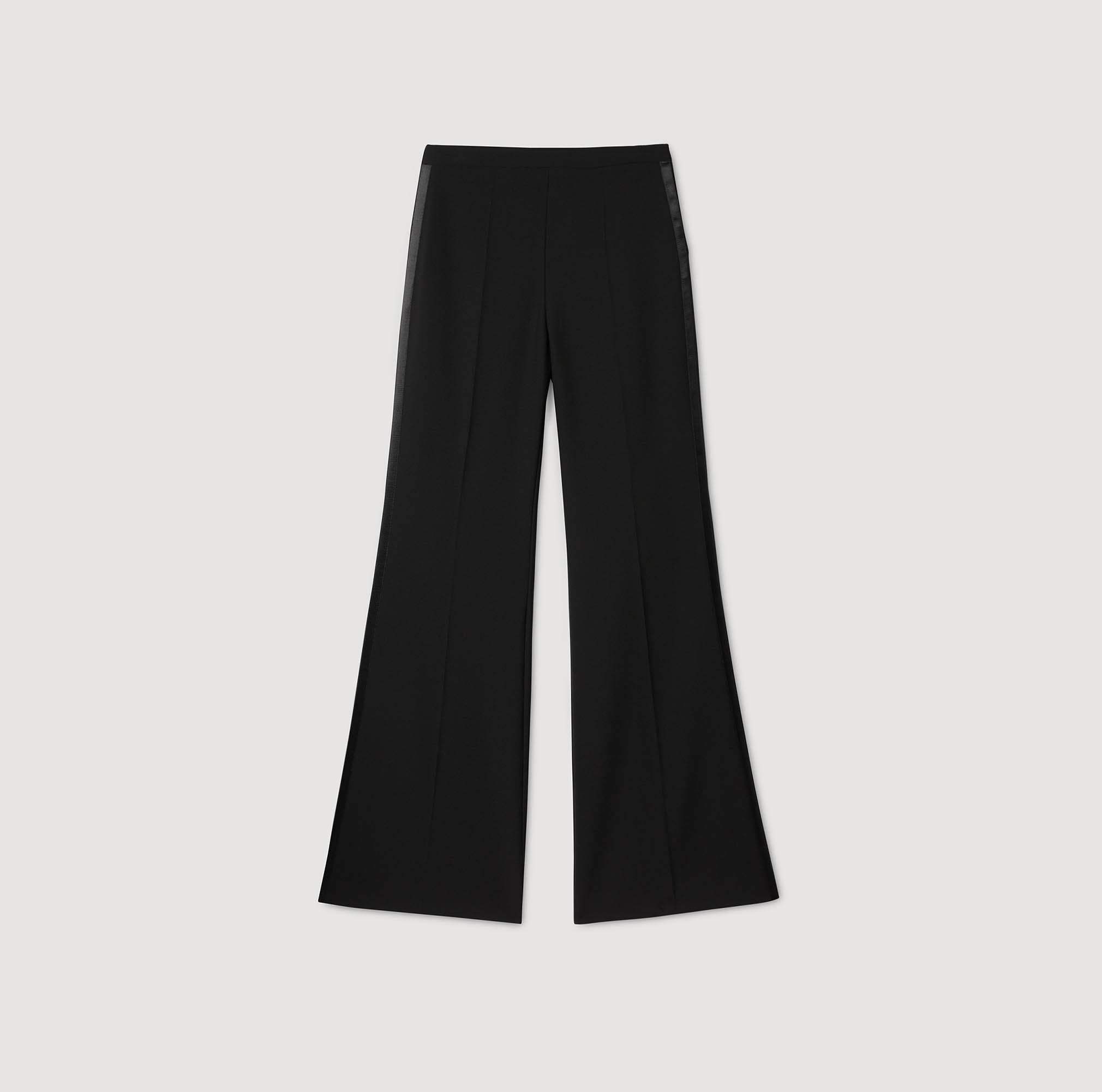 Manhattan Satin Stripe Suit Trousers Black