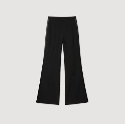 Manhattan Satin Stripe Suit Trousers Black