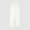 Jacquard Bow Trousers White