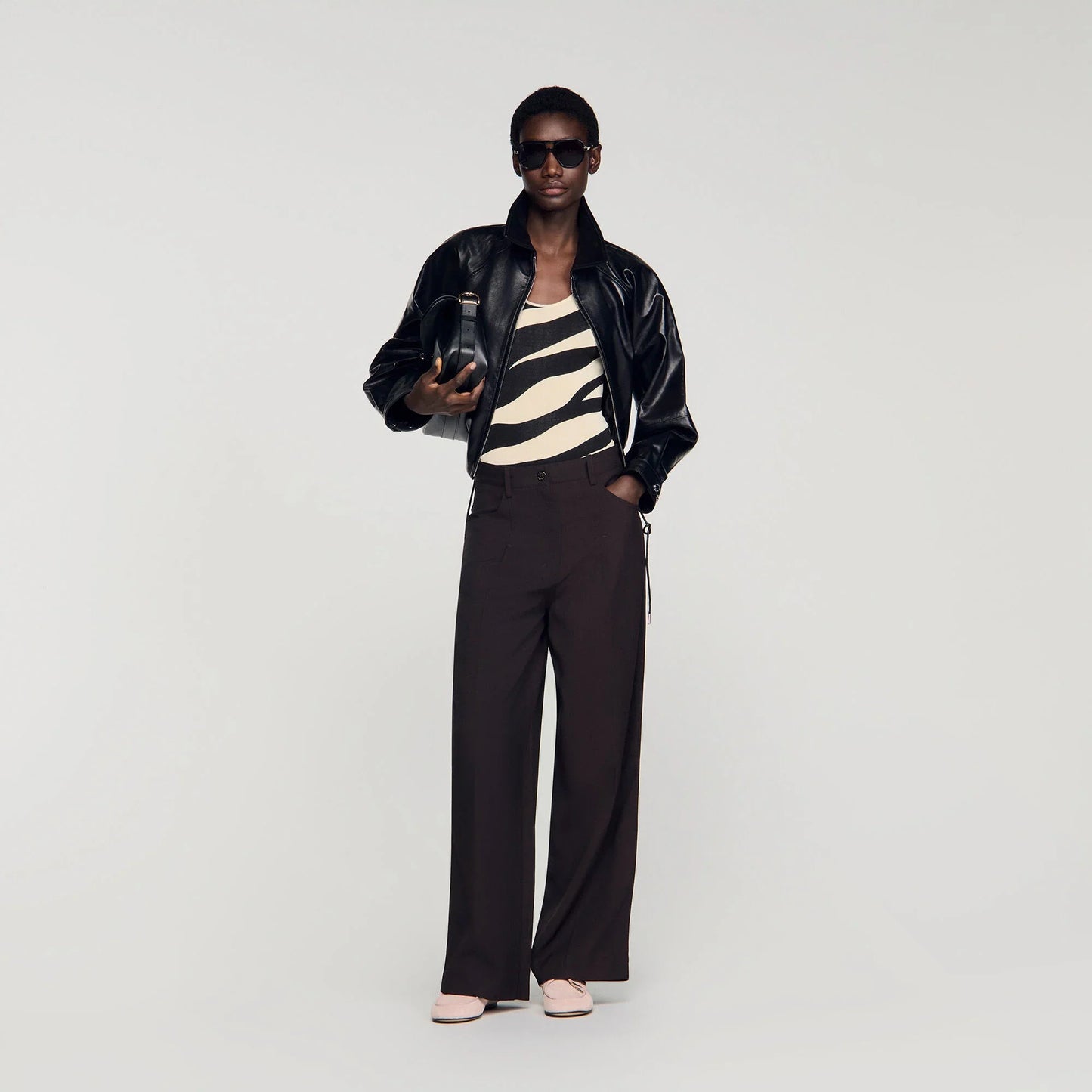 Desire Wide-Leg Trousers Brown