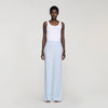 Concorde Striped Sequin Trousers Sky Blue