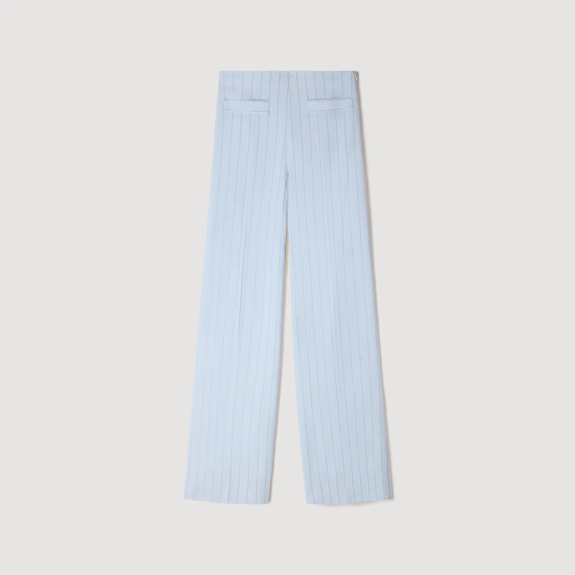 Concorde Striped Sequin Trousers Sky Blue