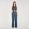 Bill Sequin Trousers NAVY BLUE
