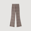Doris Floral-Print Floaty Trousers Marron / Bleu