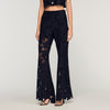 Amani Guipure Lace Trousers Black