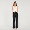 Terence Pressed-Crease Suit Trousers Black