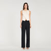Terence Pressed-Crease Suit Trousers Black