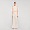 Serge Striped Trousers ECRU / SILVER