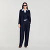 Solmarin Striped wool trousers Navy Blue