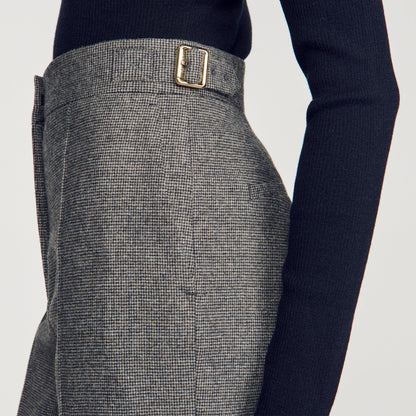 Alden Wool Suit Trousers Grey