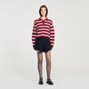Stanislas Striped Polo Jumper Bordeaux