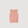 Amour Twisted Sleeveless Jumper Poudre Pink