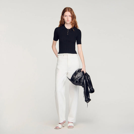Filipe Knit Polo Shirt Black