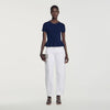 Jesse Ribbed wool and cashmere jumper Navy Blue