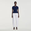 Jesse Ribbed wool and cashmere jumper Navy Blue