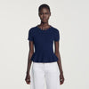 Jesse Ribbed wool and cashmere jumper Navy Blue