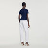 Jesse Ribbed wool and cashmere jumper Navy Blue