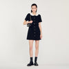 Short Tweed Dress Black