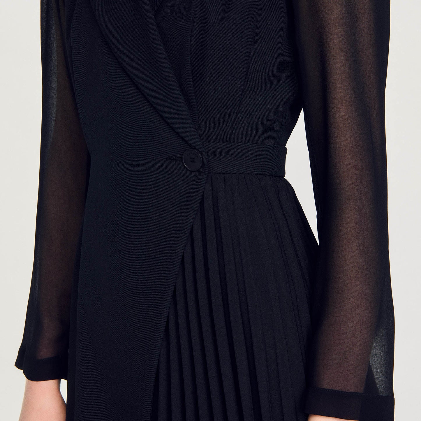 Wraparound Dress Black