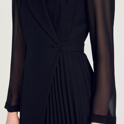 Wraparound Dress Black