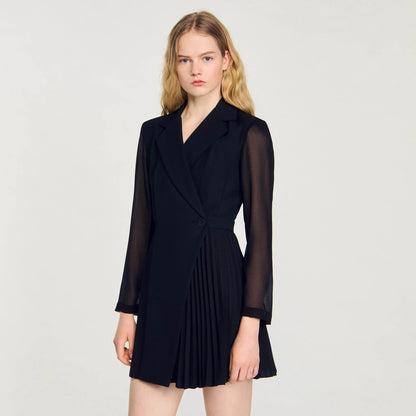 Wraparound Dress Black