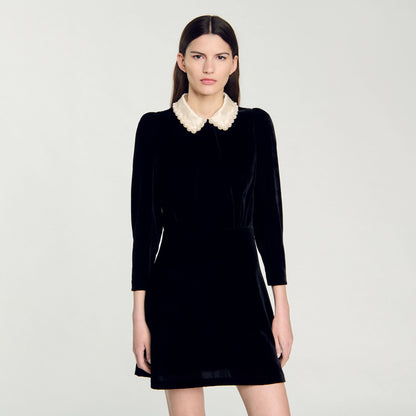 Velvet dress Black