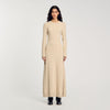 Cable knit maxi dress Sandro_Beige