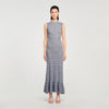 Venus Knit Maxi Dress With Studs Grey