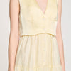 Pleated Maxi Dress Light Yellow