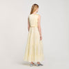 Pleated Maxi Dress Light Yellow