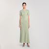 Vert Amande Knit Maxi Dress