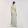 Vert Amande Knit Maxi Dress