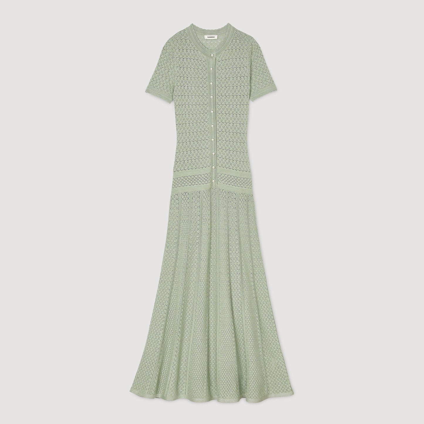 Vert Amande Knit Maxi Dress